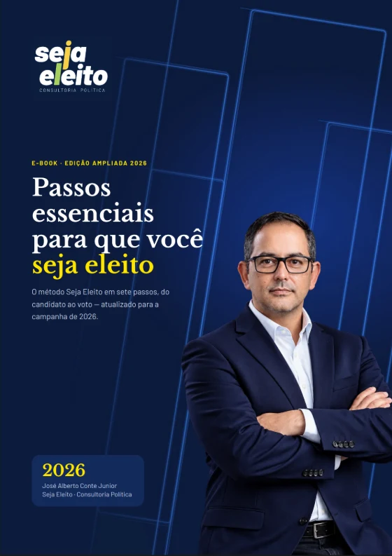 Capa do e-book Passos essenciais para que você seja eleito