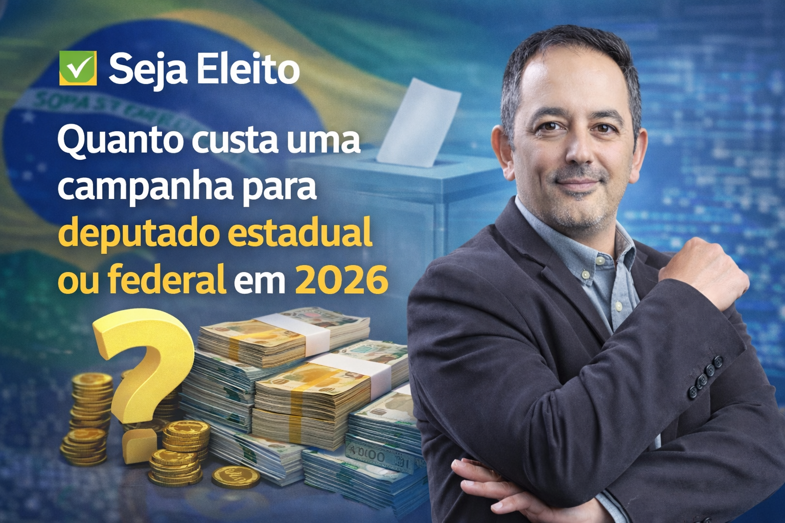 Quanto custa uma campanha para deputado em 2026? Guia de orçamento real