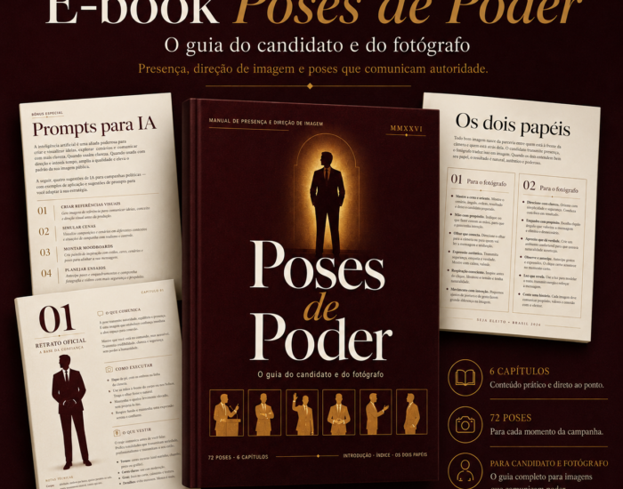 E-book ensina a produzir 72 imagens e fotografias de poder para políticos