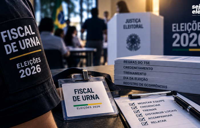 Fiscal de urna 2026: como montar, credenciar e treinar sua equipe até 4 de outubro