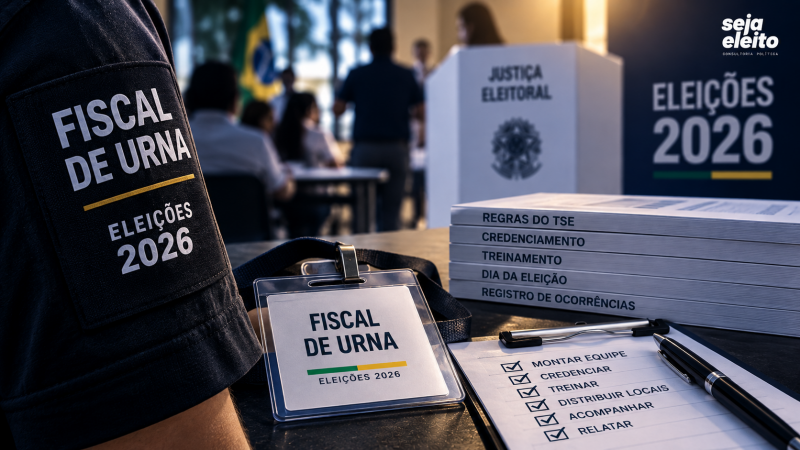 Fiscal de urna 2026: como montar, credenciar e treinar sua equipe até 4 de outubro
